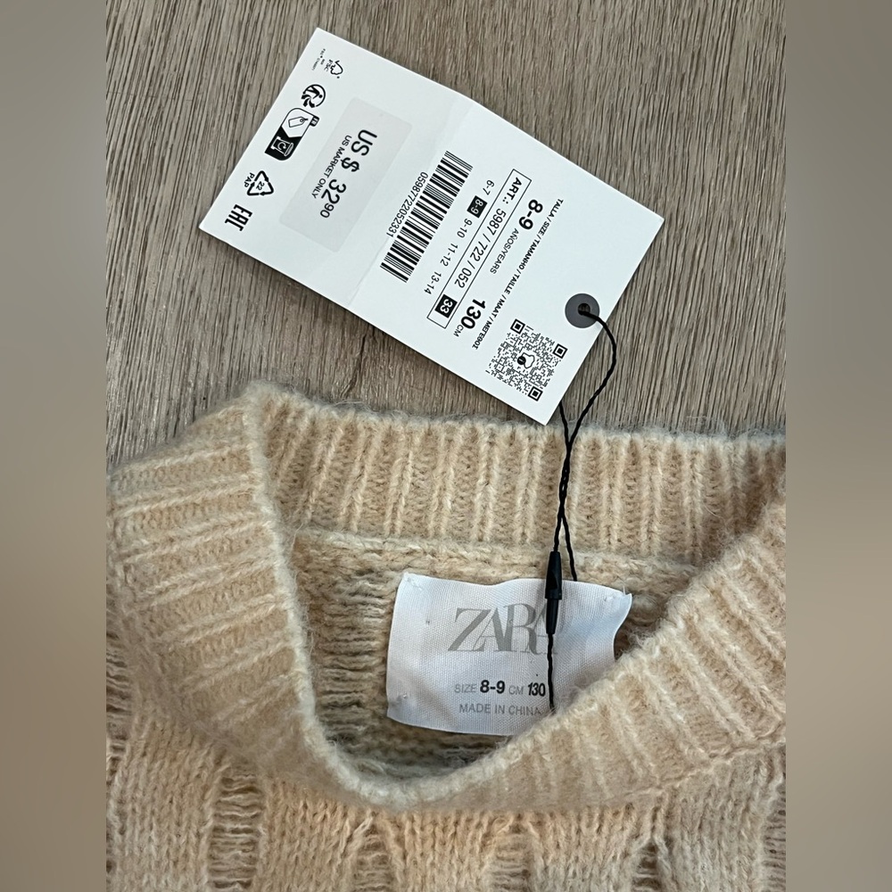 ZARA RIPPED SWEATER - Picture 3 of 3